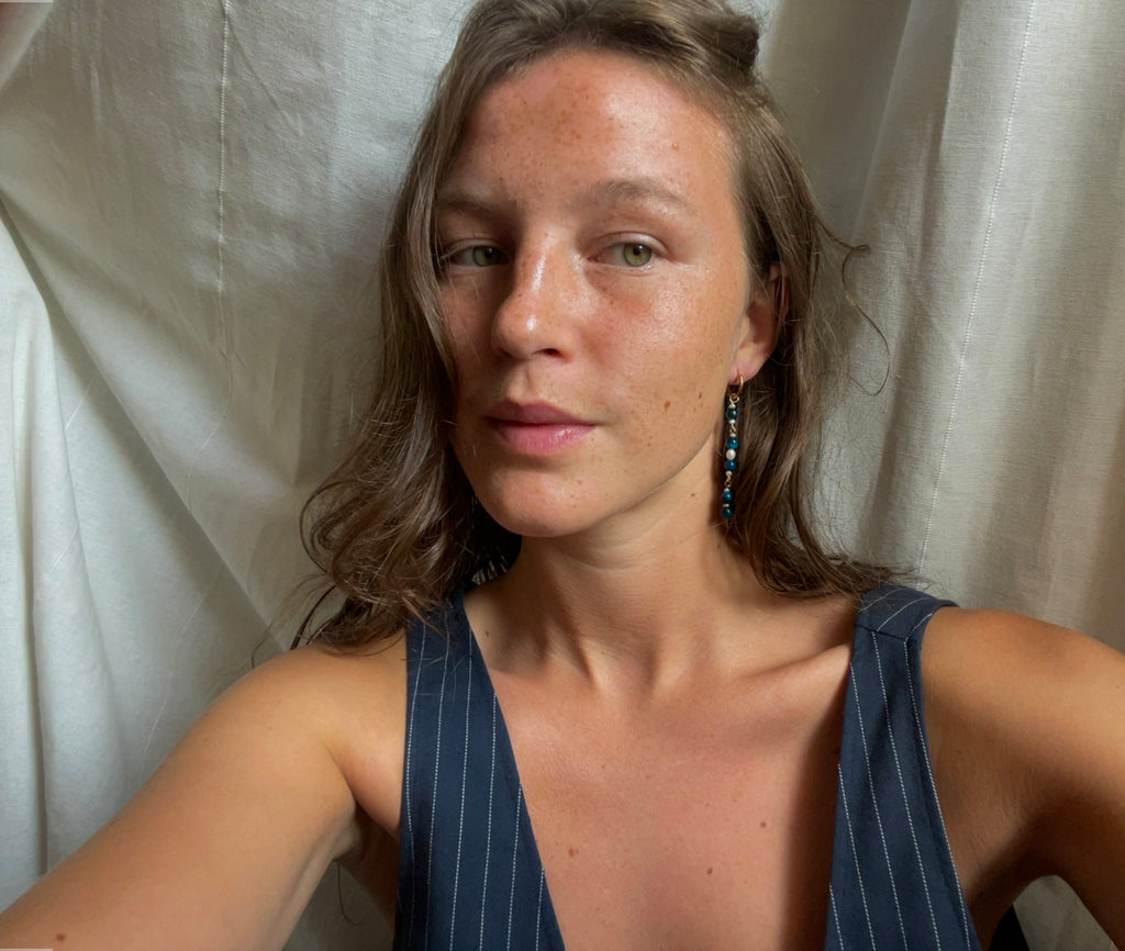 Blue Tiger Eye Ohrring