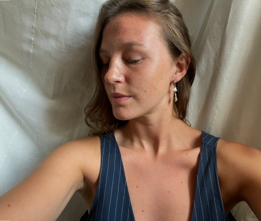 Pattern Tide Muschelohrringe