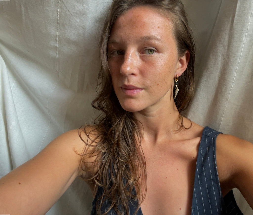 Sólskel Muschelohrring