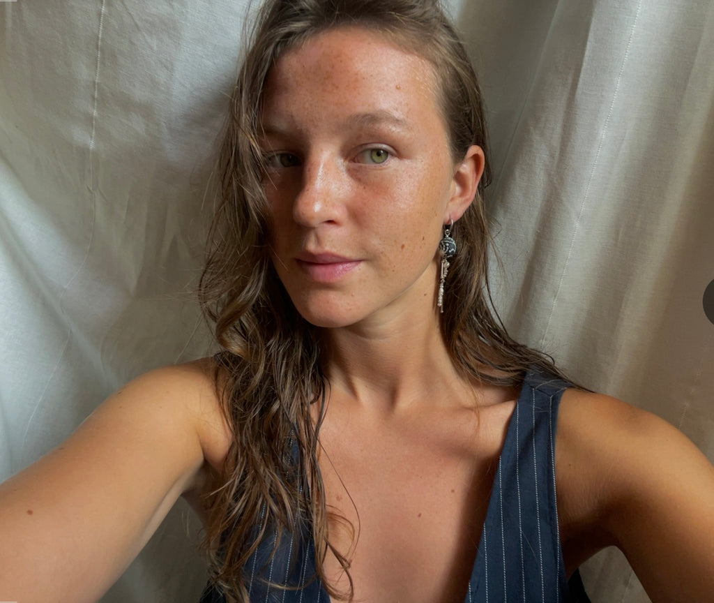 Gefleckter Muschlohrring