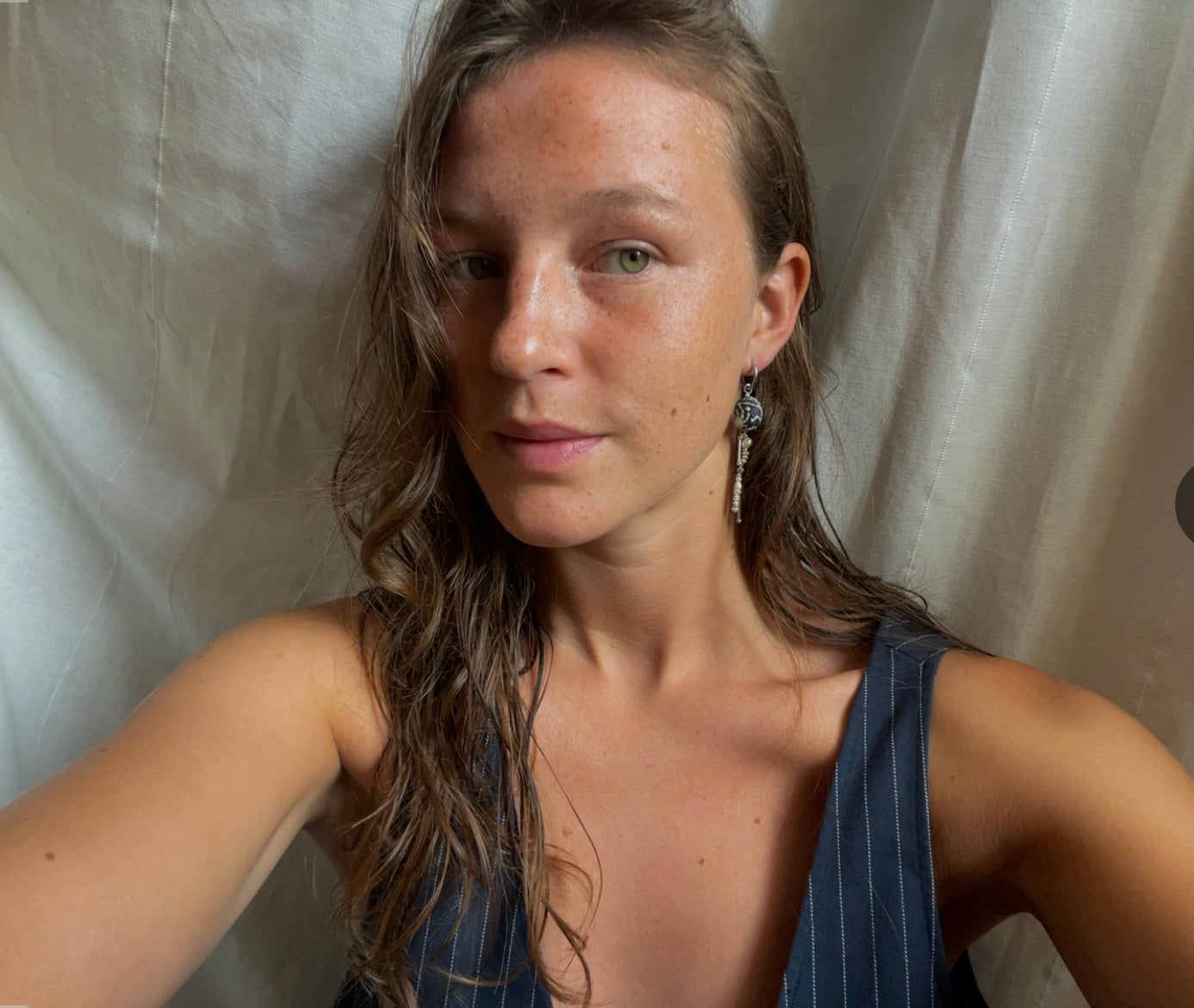 Gefleckter Muschlohrring