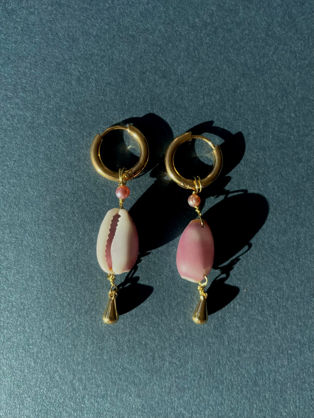 Pink Kauri Muschelohrring