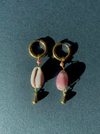 Pink Kauri Muschelohrring