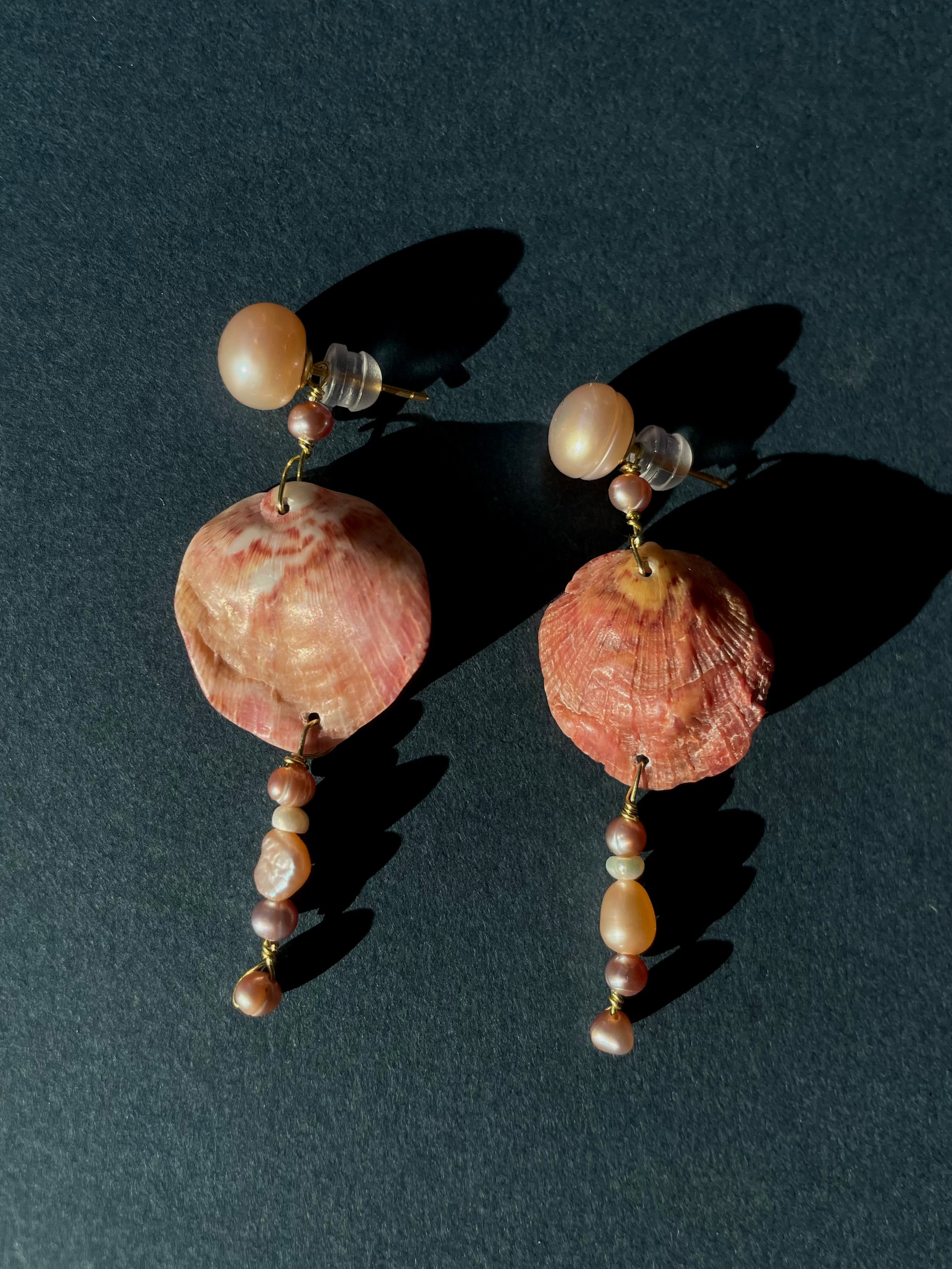 Rosin Muschelohrring