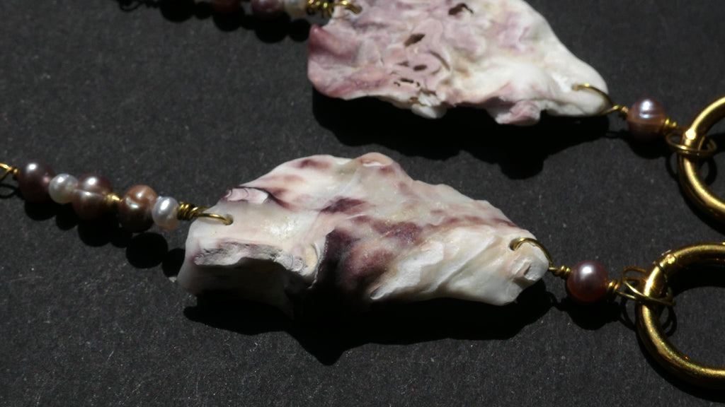 Sakura Muschelohrringe