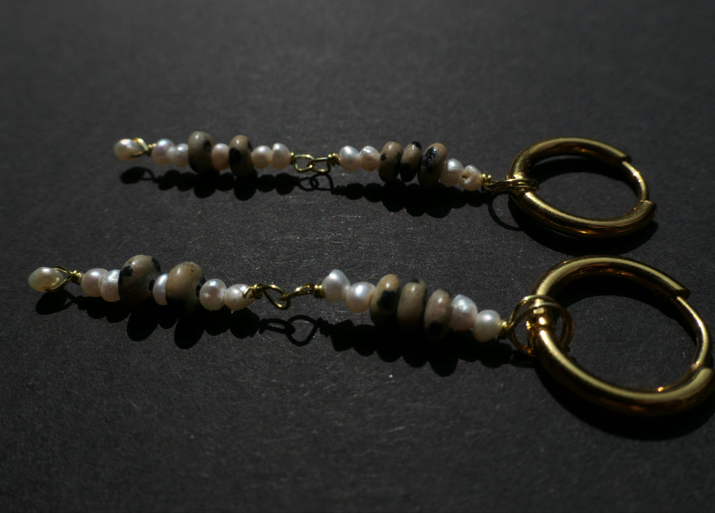 Dalmatiner Jasper Ohrring