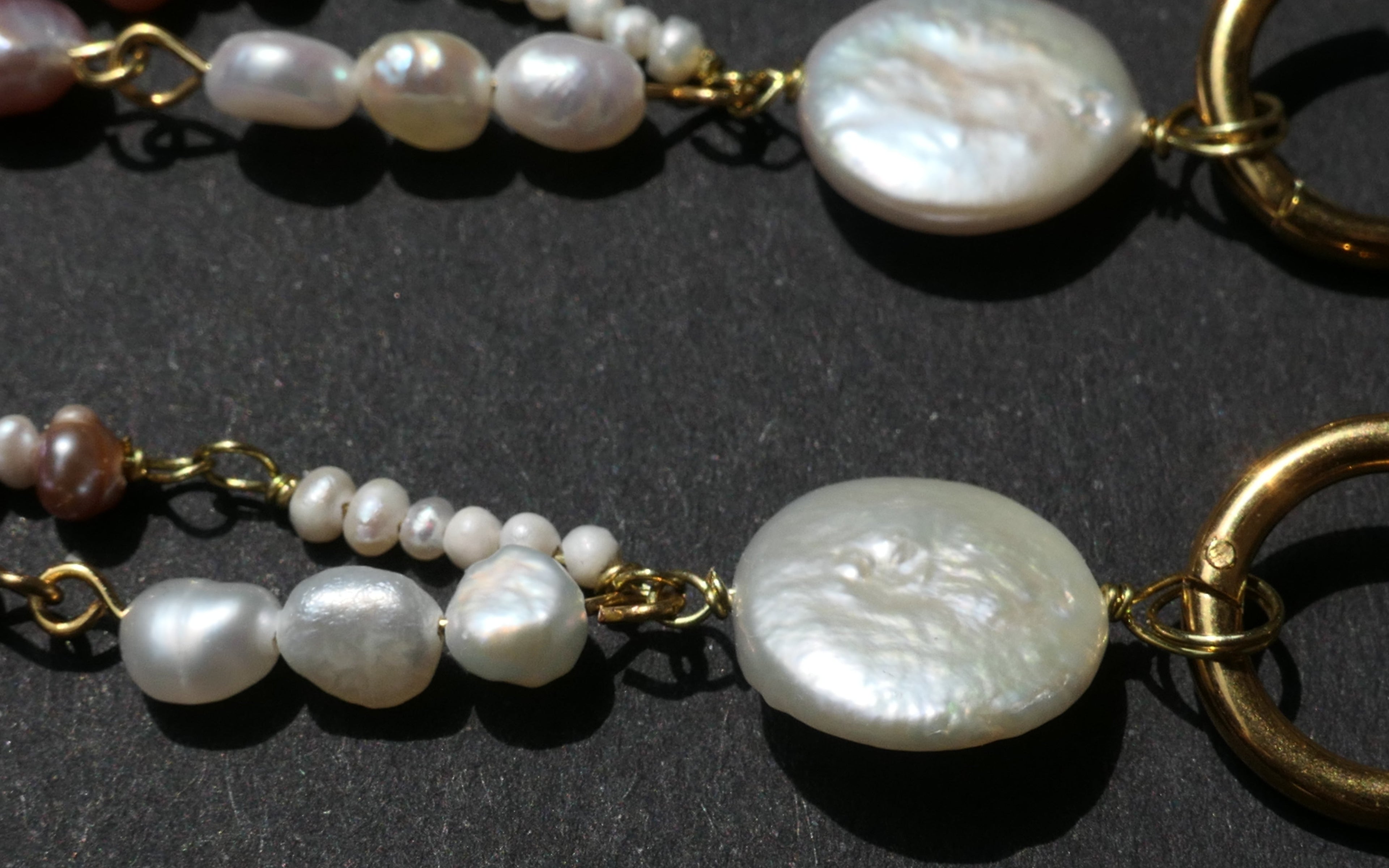 Double Pears Goldohrring