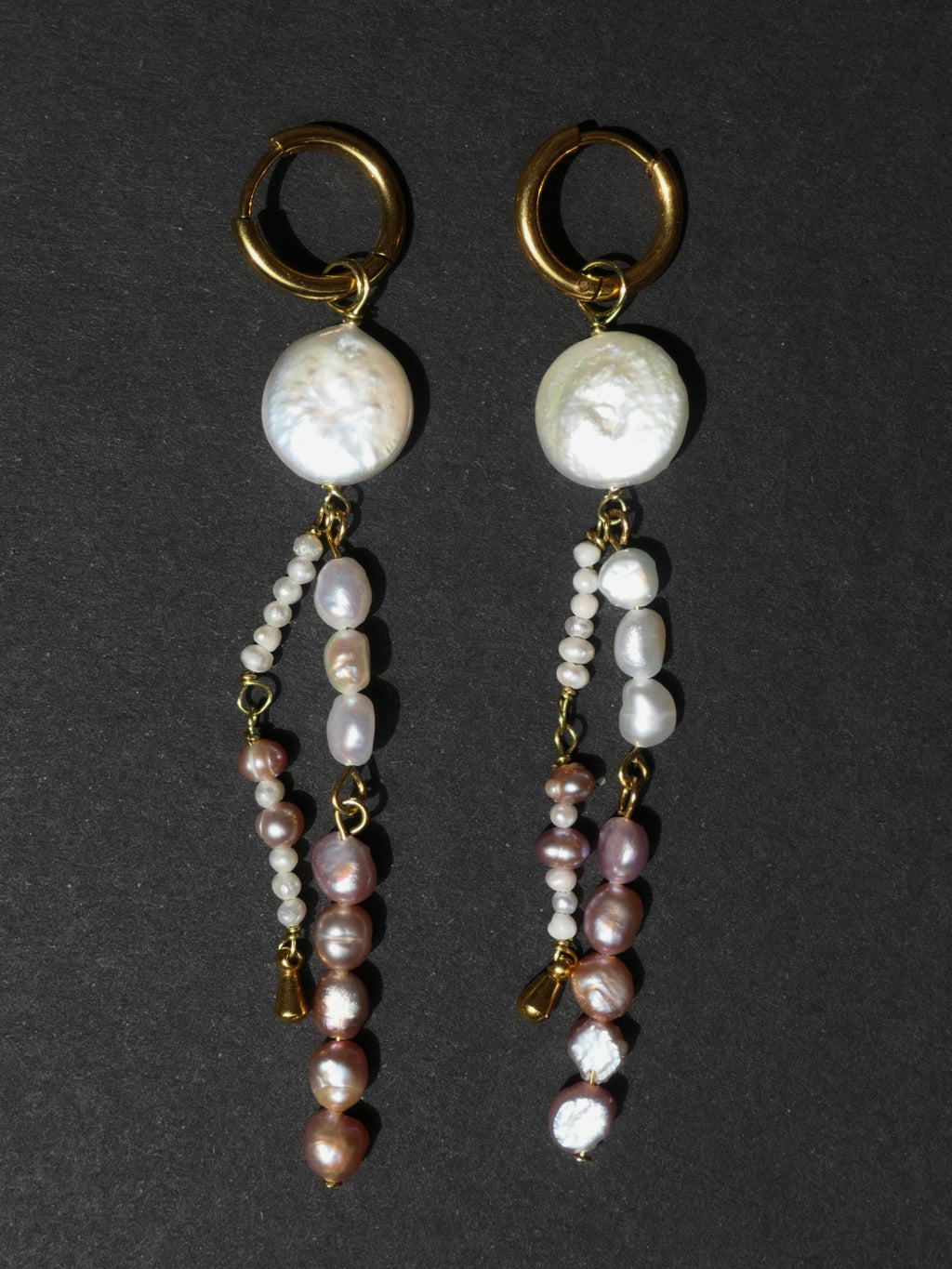 Double Pears Goldohrring