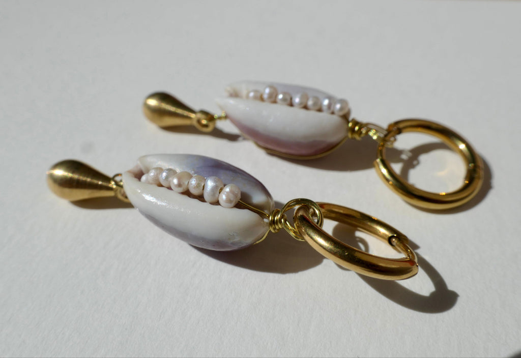 Kauri Muschelohrring