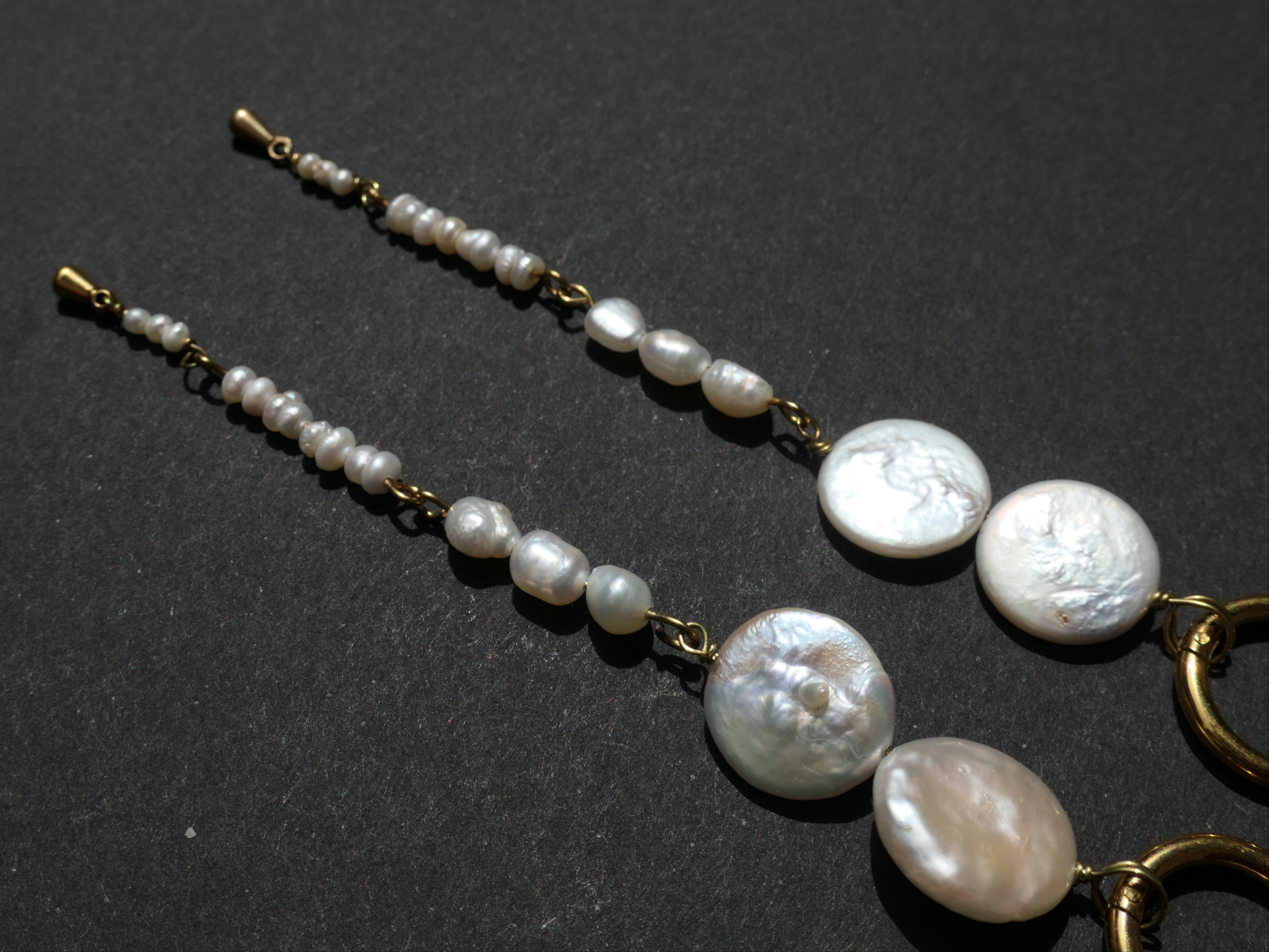 LongPearl Goldohrring