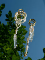 Crystal Loop Perlenohrring