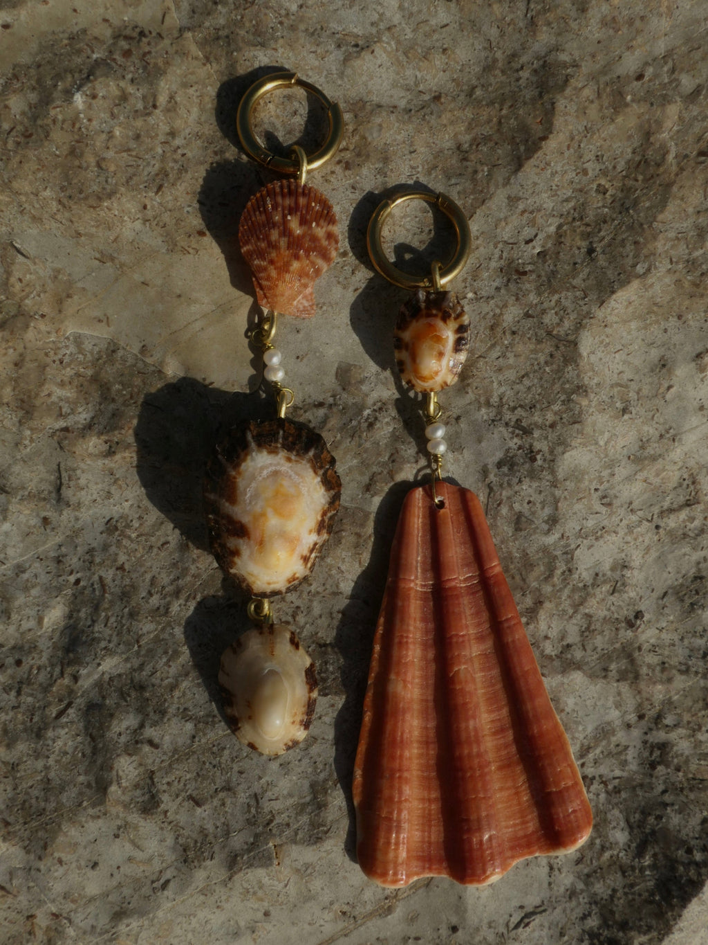 Luz do Sul Muschelohrringe