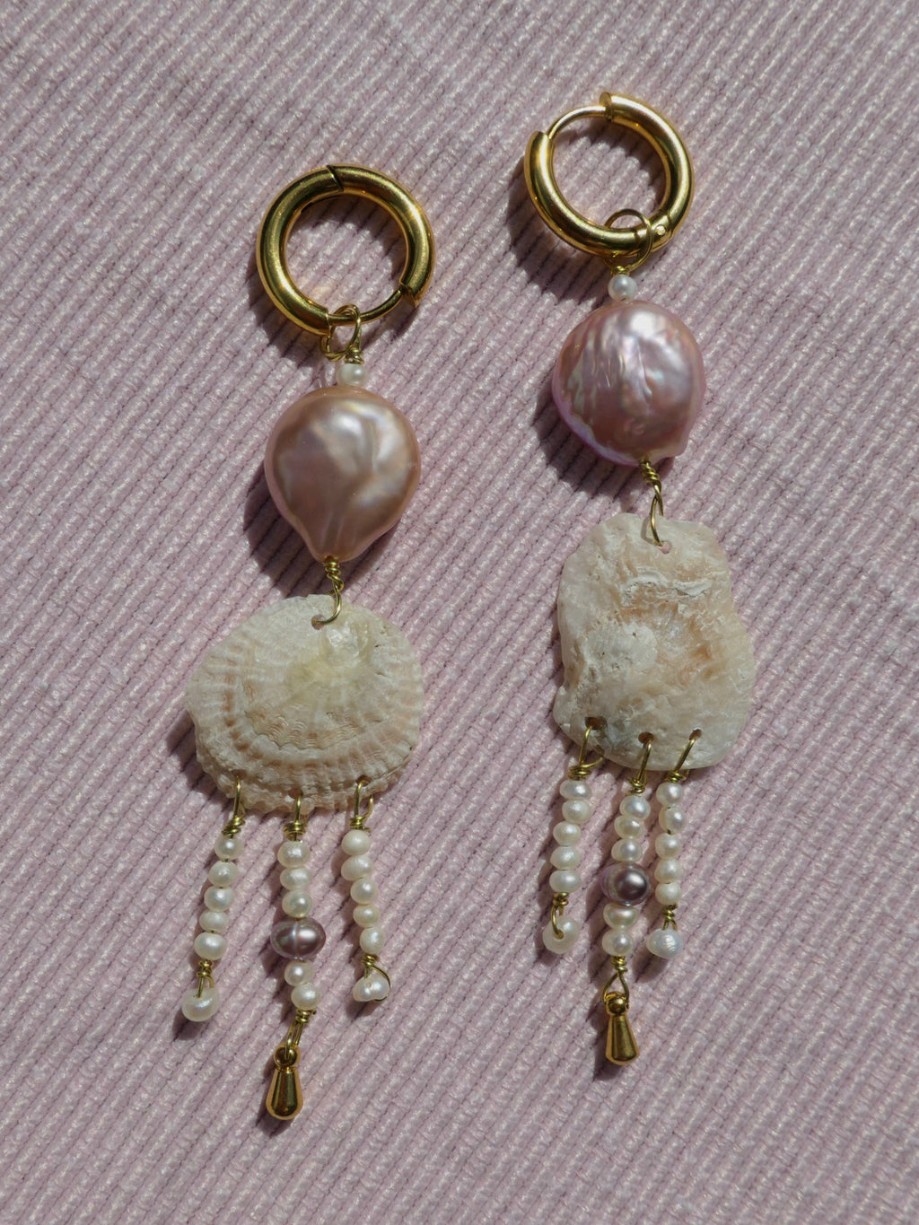 Medusa Muschelohrring