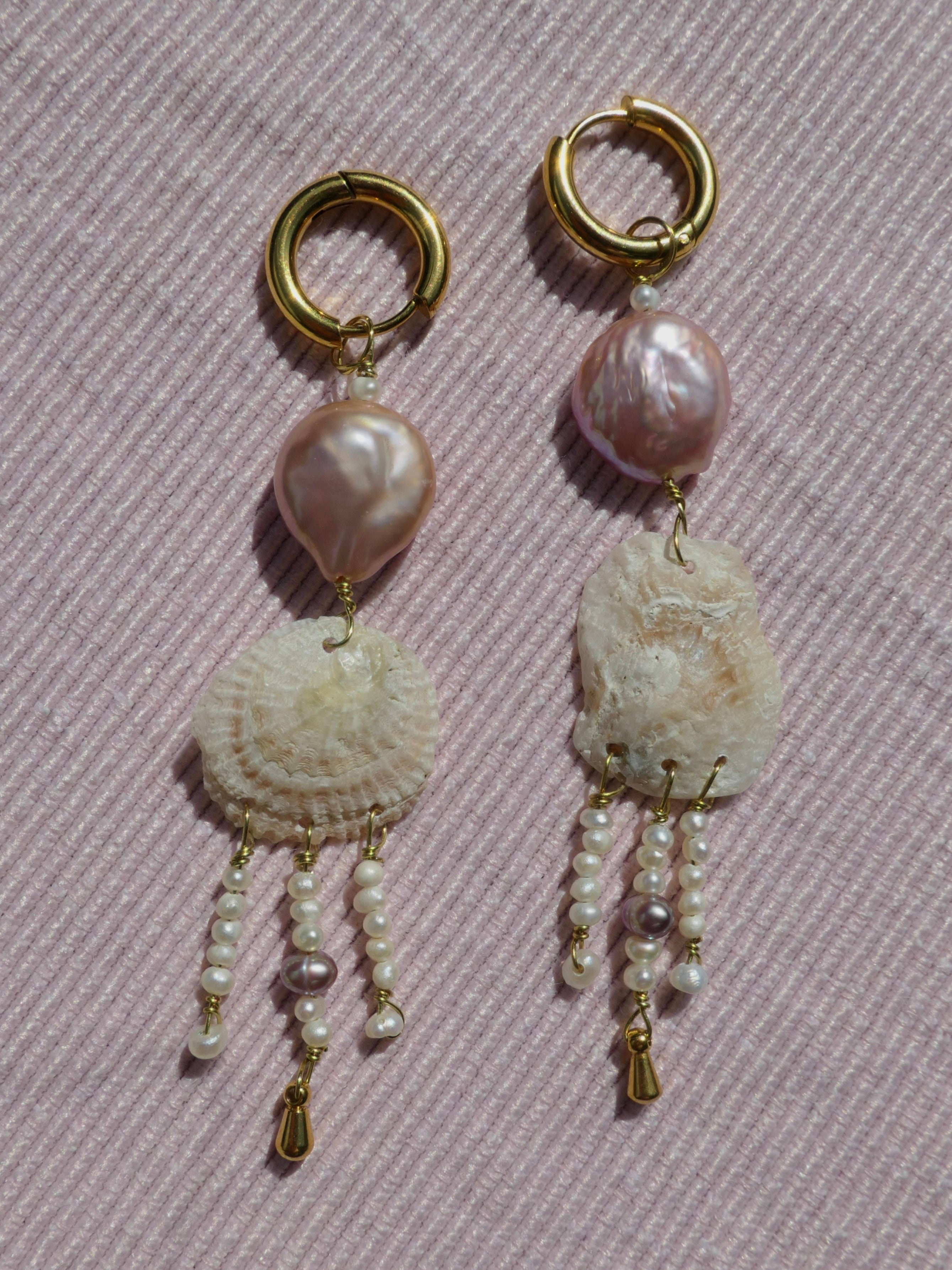 Medusa Muschelohrring