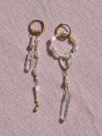 Crystal Loop Perlenohrring