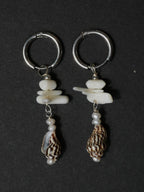 Pattern Tide Muschelohrringe