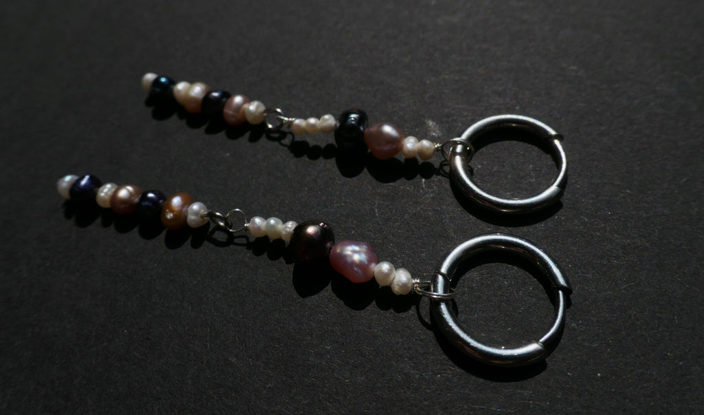 Silver Pearl Ohrring