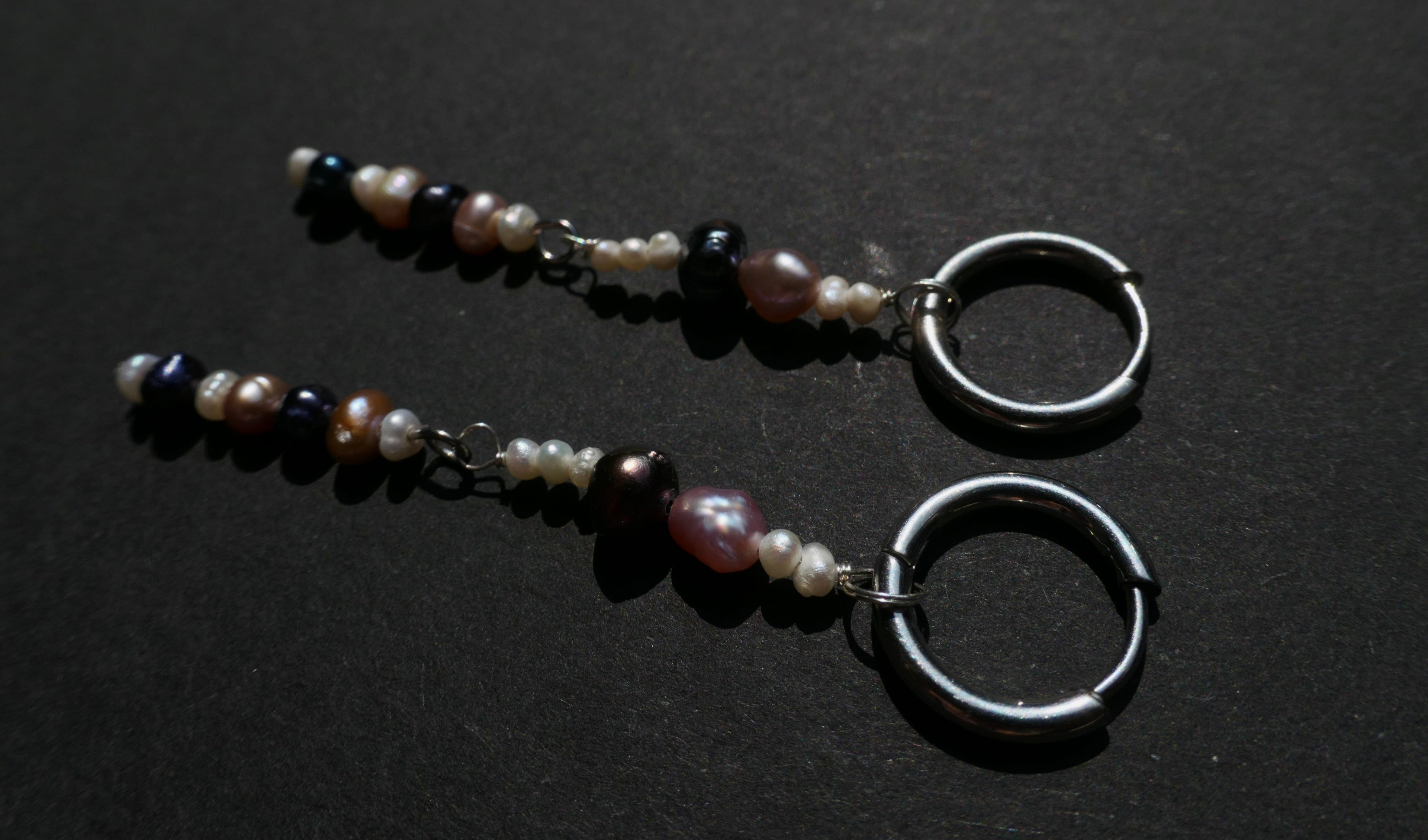 Silver Pearl Ohrring