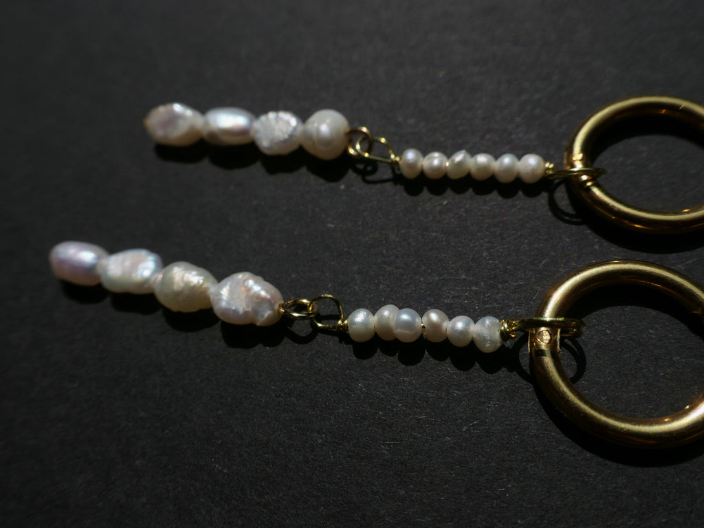 White Pearl Ohrring